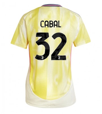 Juventus Juan Cabal #32 Segunda Equipación Mujer 2024-25 Manga Corta